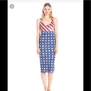 Alternative Apparel stars n stripes midi dress
